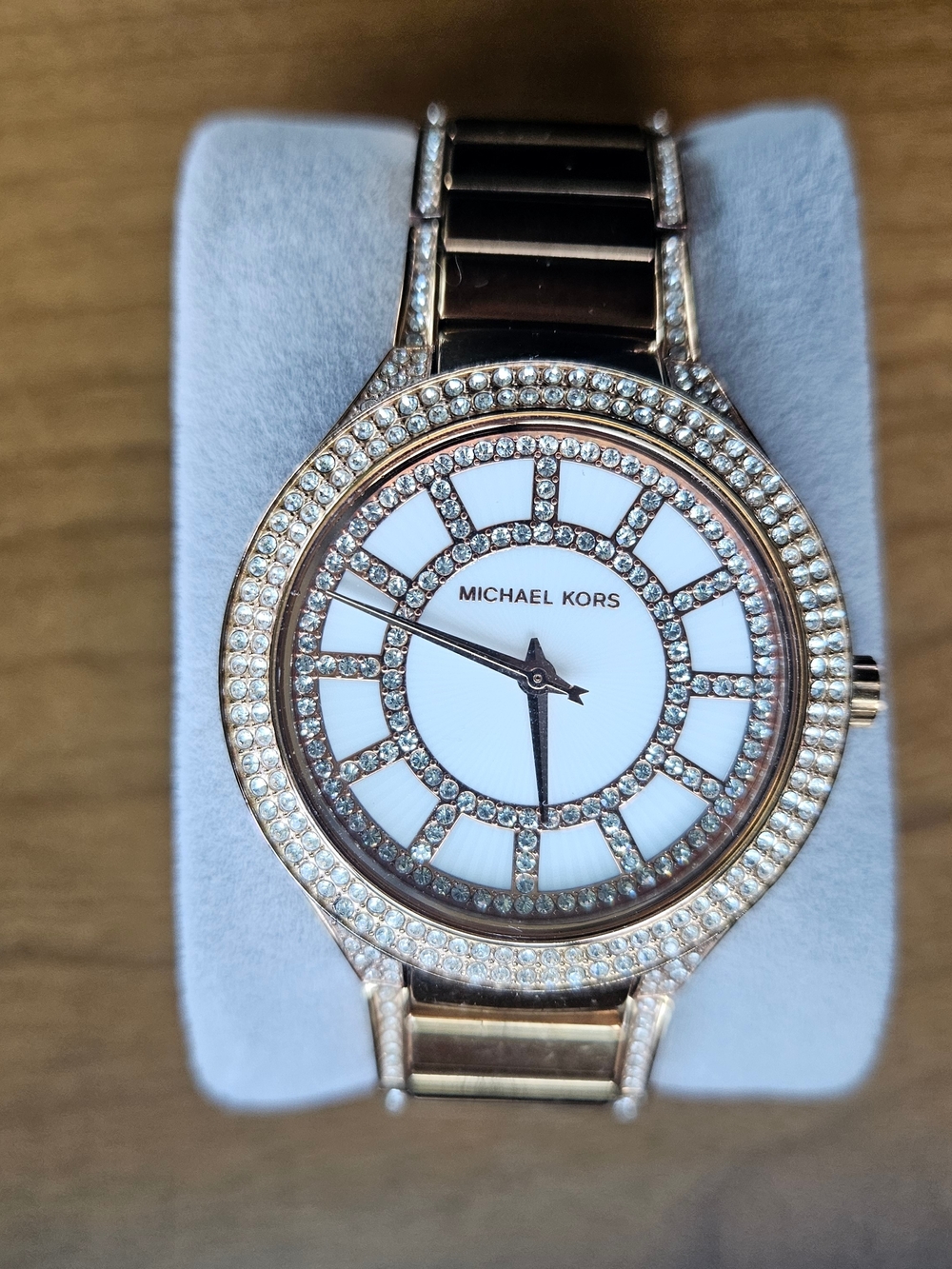 Michael Kors Rose Gold Crystal Dial Women's Watch - White Face